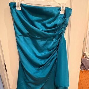 DO+BE Asymmetrical Teal Dress